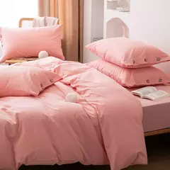 Conjunto de edredão duplo, Conjunto de cama de algodão torção sólida, Quilt Cover King Size, 100% Algodão, 220x240, 3Pcs