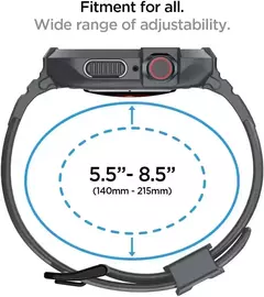 Armadura robusta Pro projetada para Apple Watch Ultra 2 capa de borracha com pulseira série 9/8/SE2/7/6/SE/5/4 45 mm/44 mm 41 mm 40 mm na internet