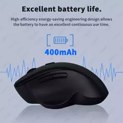 Imagem do Dual Mode Mouse de Computador Sem Fio, 1600 DPI, Recarregável, Ergonômico, Bluetooth, Laptop, Notebook, iPad, Tablet, Mac, Chromebook