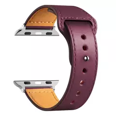 Pulseira de couro para Apple Watch Band, Sport Loop Bracelet, Ultra 2, 49mm, 44mm, 40mm, 38mm, 42mm, iWatch Series 9, 8, 7, 3, 4, 5, 6, SE, 41 milímetros, 45 milímetros - comprar online