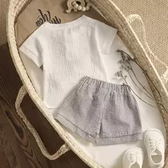 Imagem do Ma & baby-camiseta e shorts de manga curta para crianças de 0 a 3 anos, roupas de verão para bebê