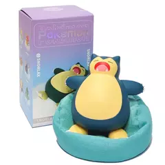 Genuíno conjunto pokemon modelo anime lazer tempo série figura slowpoke charmander gonbe rowlet interior do carro brinquedos de posição de dormir na internet