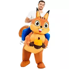 Adulto galo inflável traje engraçado unicórnio elk animais terno inflável halloween carnaval meio corpo explodir terno para cosplay na internet