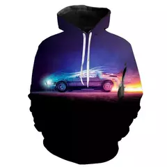 Imagem do Homens e mulheres de volta para o futuro 3D filme impressão com capuz moletons, Hoodie extragrande, crianças pulôver, moletons, casaco moda