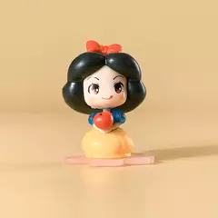 9 Pçs/set Princesa Disney Q Ver. Figura 6cm Branca de Neve Aurora Ariel Belle Jasmine Estatueta Ornamentos de Bolo Presentes