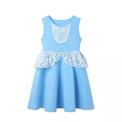 Crianças cosplay traje menina verão pageant lantejoulas fantasia crianças cinderela carnaval roupas princesa vestido de aniversário 3-10 ano