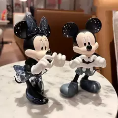 Imagem do Disney-Mickey Mouse e Minnie para meninas, boneca artesanal, desenhos animados, decoração de roupa maré, enfeites, presente de aniversário, brinquedos, 15cm