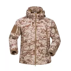 Jaquetas de caminhada de lã camuflada para homens, blusão masculino, roupas táticas, outono, 2024