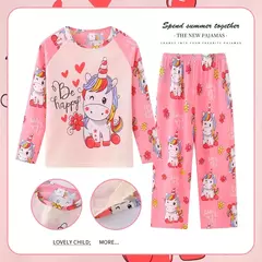 Crianças Minnie Elsa Duck Pijamas dos desenhos animados, roupas infantis para casa, conjuntos para meninos e meninas, terno de viagem, casual, novo, 2 peças por conjunto