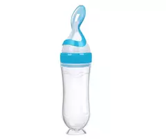 Recém-nascido Silicone Squeezed Milk Bottle, Food Grade, Training Spoon, Baby Grain, Supplement Alimentador, Seguro e Prático