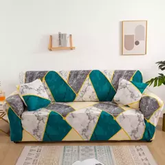 Tampas elásticas impressas geométricas do sofá para a sala de estar, tampa do - comprar online