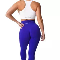 NVGTN Sólida Sem Costura Leggings Mulheres Soft Workout Tights Fitness Outfits Yoga Calças Alta Waisted Gym Wear Spandex Leggings - loja online
