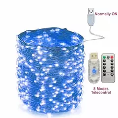 Imagem do USB LED String Light, Lâmpadas, Guirlandas de fadas, Lâmpadas, Controle remoto, 8 modos, Casamento, Natal, Feriado, Decoração, 5m, 10m, 20 m, 30m