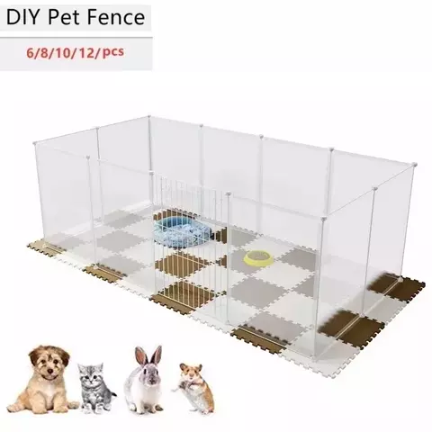 Multi-funcional cercadinho para animais de estimação, gaiolas para dormir, casa DIY, cercas cercadinho, caixa para gato, canil para coelhos, cobaia, casa do cão