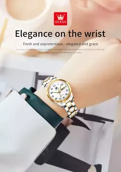 OLEVS-Relógio Quartzo de Luxo Feminino, Elegante, Aço Inoxidável, Luminoso, Impermeável, Data Semana, Vestido Feminino Relógio de Pulso - Wolf Magazine