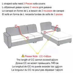 Elastic Jacquard Sofá Capa para Sala de Estar, Stretch Slipcovers, Canto Sofá Covers, L Forma, 1 Seater, 2 Seater, 3 Seater, 4 Seater na internet