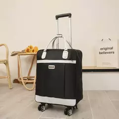 Imagem do Mulheres Viagem Trolley Bagagem Mala, Sacos De Rolamento Multifuncional, Mochila Com Rodas, Mala Impermeável