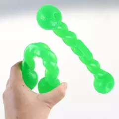 Brinquedo interativo para treinamento de cães de estimação, bastão molar engraçado, borracha forte, durável, brinquedo limpo, tamanho longo, brinquedo de mastigar para meduim grande - loja online