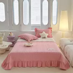 Colchas de verão de cor sólida para cama de casamento 150 coreano queensize colcha e fronha nova classe a capas de cama de casal sofá - loja online