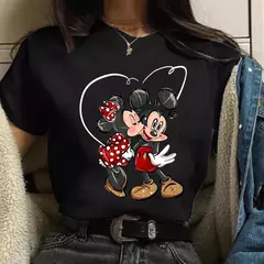 Moda mickey minnie mouse disney camiseta roupas femininas verão manga curta topos casuais camiseta kawaii