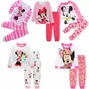 Conjunto de pijamas infantil Minnie Cartoon, pijamas meninas, roupas infantis, bebê, algodão, muitos estilos, primavera, outono, novo