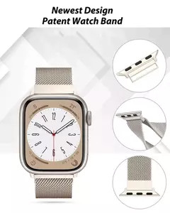 Pulseira Milanese para Apple Watch, Pulseira, iWatch Series 9, 3, 6, 5, SE, 7, 8 Ultra 2, 38mm, 40mm, 45mm, 49mm, 41 milímetros, 42 milímetros, 44 milímetros na internet