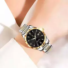 POEDAGAR Mulheres Relógios De Luxo Moda Senhoras Relógio De Quartzo Impermeável Data Luminosa Mancha Inoxidável Relógio De Pulso Namorada Presente na internet
