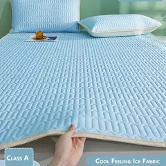 Capa de colchão com sensação legal, lençol de solteiro/duplo/queen, verão, almofada legal, faixa elástica, colchas de quatro cantos - loja online