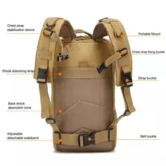 Imagem do Classic Tactical Camouflage Nylon Backpack, Travel Sports Bag, Escalada ao ar livre, caça, pesca, caminhadas, 3P Pack
