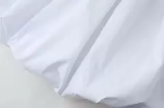 TRAF-Mini-saia balão feminina, elástico médio na cintura, bainha volumosa, saias femininas, moda - comprar online