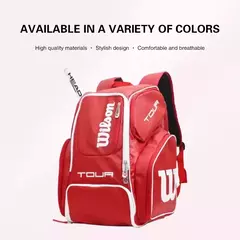 Wilson-Bolsa de raquete de tênis para homens e mulheres, mochila esportiva portátil, raquete, diária, 2 raquetes na internet