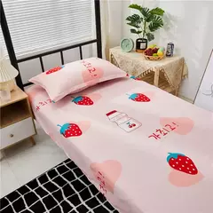 Lençóis modernos de algodão poliéster, Roupa de cama, Colcha para cama de solteiro, Tecido caseiro, 120x210cm, 1pc na internet
