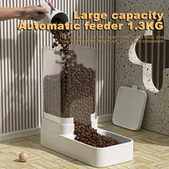 Alimentador automático para gatos e dispensador de água com recipiente de armazenamento de alimentos por gravidade para cães e gatos na internet