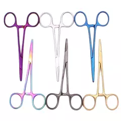 Pinça hemostática para salão de beleza de animais de estimação, 13cm (5 ''), profissional, cães, hospital, gatos, lesões, casa, aço inoxidável japonês na internet