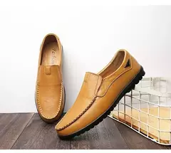 Couro de vaca natural masculino mocassins de couro genuíno italiano, sapatos de vestido masculino, calçado formal, casual, marca, venda na internet