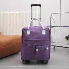 Imagem do Mala de viagem Duffel impermeável unisex, portátil, expansível, dobrável sacos de bagagem com roda, sacos noturnos, durante a noite, novo