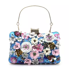 Diamantes Flor Embraiagem Bordados Para Mulheres, Senhora De Luxo Bolsas, Sacos De Noite, Cadeia Bolsa De Ombro, Nova Chegada, Moda - comprar online