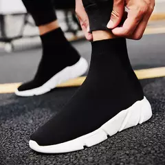 MWY Confortável High Top Sneakers, Meias masculinas tênis de corrida, Kids Wal - loja online