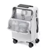 Bagagem de Trolley de Abertura Frontal com Senha, Mala de Viagem, Carry on Bagagem, Business Laptop Trolley Bag