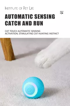 Bola de brinquedo inteligente para cachorro, brinquedo interativo eletrônico para animais de estimação, bola móvel, usb, movimento automático, saltando, bola de brinquedo, filhote de cachorro, produto para gato - comprar online