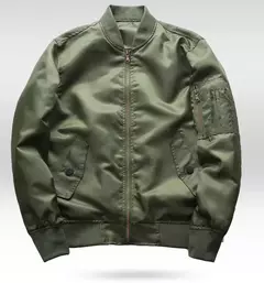 Jaqueta bomber masculina 2023 nova primavera outono jaquetas de beisebol masculino piloto outwear casaco verde do exército com zíper uniforme tático masculino - loja online