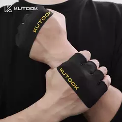 KUTOOK-Luvas Esportivas de Fitness para Treinamento, Halterofilismo, Treino, Luvas Parciais Duráveis com Almofada para Exercício, Acessórios de Ginástica - loja online