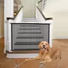Portátil Respirável Pet Barrier Fence, Mesh Escadas, Entrada da cozinha, Portão interior, Guarda de Separação Cães, Isolado Baby Hooks Playpen