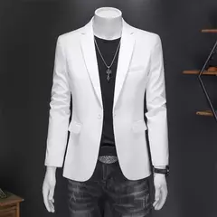 Blazer casual de negócios masculino, vestido de casamento noivo, tops de terno boutique, casaco monocromático, marca de alta qualidade, moda na internet