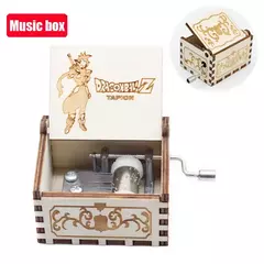 Quente antigo esculpido em madeira manivela simpsons caixa de música figura feliz dia das bruxas natal presente aniversário - comprar online
