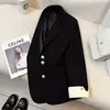 Moda feminina blazer de cor sólida, primavera novo temperamento casual celebridade terno popular