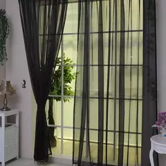 Romântico Quarto Gaze Cortina, Sala, Home Decor, Janela Sheer, Voile Cortinas, Janelas Tulle, Cortinas de porta na internet