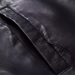 Falso PU couro moto jaqueta dos homens, casacos masculinos, outwear, preto, marca na internet