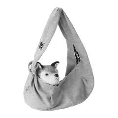 Bolsa transportadora de cachorrinhos de estimação gatos filhote de cachorro viagem ao ar livre bolsa de ombro de algodão único conforto estilingue bolsa tote - loja online