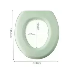 Tampa De Assento Sanitário De Silicone Lavável, Adesivo Impermeável, Tampa De Tampa Do Toalete De Espuma, Copo Portátil, Acessórios Do Banheiro - loja online